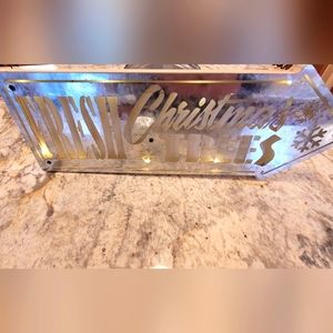 NEW Pier 1 One Lighted Christmas Sign